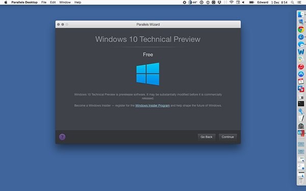 Mac OS Xparallels desktop